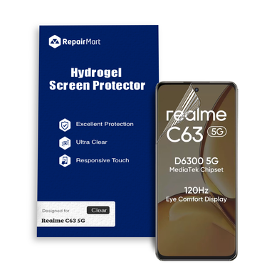 Realme C63 Compatible Premium Hydrogel Screen Protector With Full Coverage Ultra HD